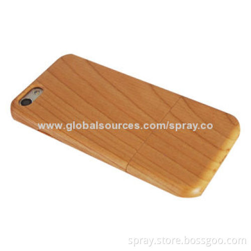 Environmental Wood Case Cover with Buttons, for iPhone, Luxury and Fashion